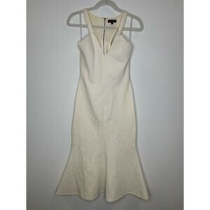 ELLIATT cream bodycon with cut out razorback dress